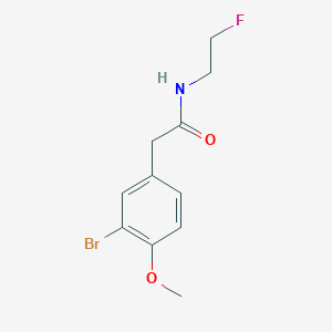 2-(3-Bromo-4-methoxyphenyl)-N-(2-fluoroethyl)acetamide