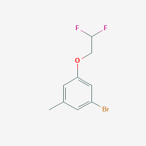 molecular formula C9H9BrF2O B8159353 1-Bromo-3-(2,2-difluoroethoxy)-5-methylbenzene 