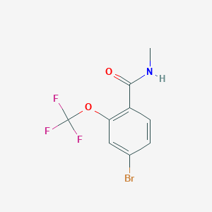 molecular formula C9H7BrF3NO2 B8159375 4-Bromo-N-methyl-2-(trifluoromethoxy)benzamide 