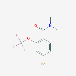 molecular formula C10H9BrF3NO2 B8159380 4-Bromo-N,N-dimethyl-2-(trifluoromethoxy)benzamide 