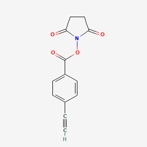 molecular formula C13H9NO4 B8159418 2,5-Dioxopyrrolidin-1-yl 4-ethynylbenzoate 