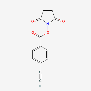 molecular formula C13H9NO4 B8159418 2,5-二氧代吡咯烷-1-基 4-乙炔基苯甲酸酯 