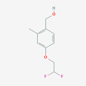 molecular formula C10H12F2O2 B8159422 (4-(2,2-Difluoroethoxy)-2-methylphenyl)methanol 