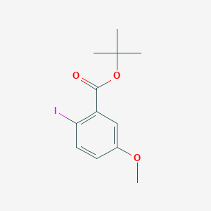 molecular formula C12H15IO3 B8159444 tert-Butyl 2-iodo-5-methoxybenzoate 
