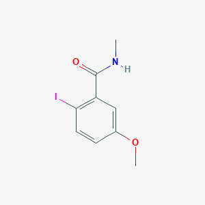 molecular formula C9H10INO2 B8159449 2-Iodo-5-methoxy-N-methylbenzamide 