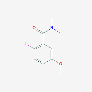 molecular formula C10H12INO2 B8159457 2-Iodo-5-methoxy-N,N-dimethylbenzamide 