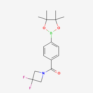 (3,3-Difluoroazetidin-1-yl)(4-(4,4,5,5-tetramethyl-1,3,2-dioxaborolan-2-yl)phenyl)methanone