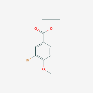 molecular formula C13H17BrO3 B8159503 tert-Butyl 3-bromo-4-ethoxybenzoate 