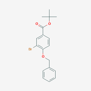 molecular formula C18H19BrO3 B8159515 tert-Butyl 4-(benzyloxy)-3-bromobenzoate 