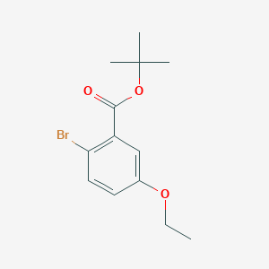 molecular formula C13H17BrO3 B8159530 tert-Butyl 2-bromo-5-ethoxybenzoate 
