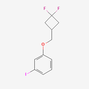 molecular formula C11H11F2IO B8159606 1-((3,3-Difluorocyclobutyl)methoxy)-3-iodobenzene 