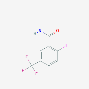 molecular formula C9H7F3INO B8159749 2-Iodo-N-methyl-5-(trifluoromethyl)benzamide 
