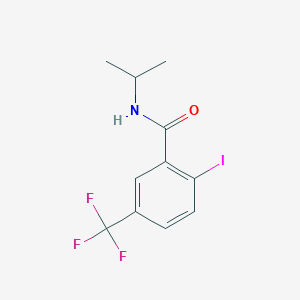 molecular formula C11H11F3INO B8159759 2-Iodo-N-isopropyl-5-(trifluoromethyl)benzamide 