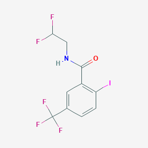 molecular formula C10H7F5INO B8159772 N-(2,2-Difluoroethyl)-2-iodo-5-(trifluoromethyl)benzamide 