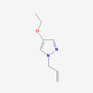 molecular formula C8H12N2O B8159823 1-Allyl-4-ethoxy-1H-pyrazole 