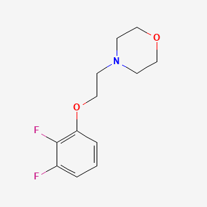 molecular formula C12H15F2NO2 B8159826 4-(2-(2,3-Difluorophenoxy)ethyl)morpholine 