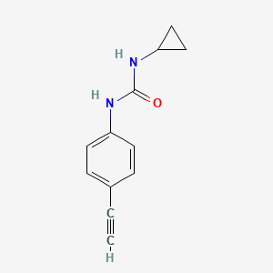 molecular formula C12H12N2O B8159834 1-Cyclopropyl-3-(4-ethynylphenyl)urea 
