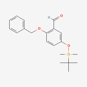 2-(Benzyloxy)-5-((tert-butyldimethylsilyl)oxy)benzaldehyde