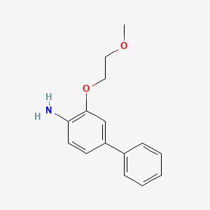 molecular formula C15H17NO2 B8159844 3-(2-Methoxyethoxy)-[1,1'-biphenyl]-4-amine 