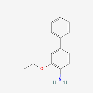 molecular formula C14H15NO B8159872 3-Ethoxy-[1,1'-biphenyl]-4-amine 