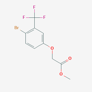 molecular formula C10H8BrF3O3 B8159949 Methyl 2-(4-bromo-3-(trifluoromethyl)phenoxy)acetate 
