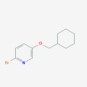 molecular formula C12H16BrNO B8159954 2-Bromo-5-(cyclohexylmethoxy)pyridine 