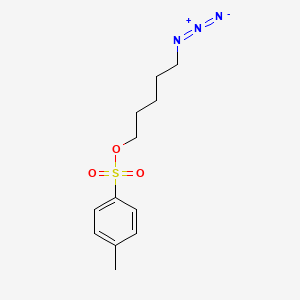 molecular formula C12H17N3O3S B8159999 5-Azidopentyl 4-methylbenzenesulfonate 