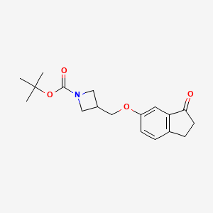 tert-Butyl 3-(((3-oxo-2,3-dihydro-1H-inden-5-yl)oxy)methyl)azetidine-1-carboxylate