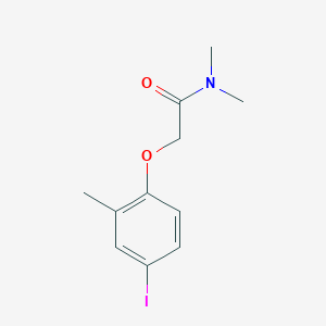 molecular formula C11H14INO2 B8160122 2-(4-Iodo-2-methylphenoxy)-N,N-dimethylacetamide 