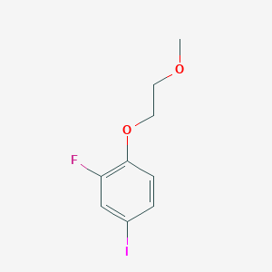 molecular formula C9H10FIO2 B8160140 2-Fluoro-4-iodo-1-(2-methoxyethoxy)benzene 