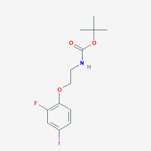 tert-Butyl (2-(2-fluoro-4-iodophenoxy)ethyl)carbamate