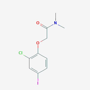 molecular formula C10H11ClINO2 B8160205 2-(2-Chloro-4-iodophenoxy)-N,N-dimethylacetamide 