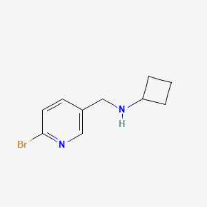 molecular formula C10H13BrN2 B8160366 (6-Bromopyridin-3-ylmethyl)-cyclobutylamine 