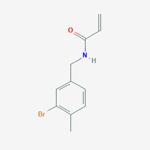 molecular formula C11H12BrNO B8160380 N-(3-Bromo-4-methylbenzyl)-acrylamide 