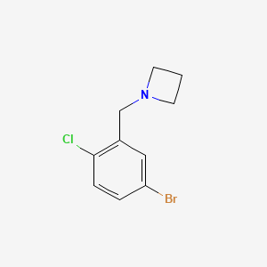 molecular formula C10H11BrClN B8160387 1-(5-Bromo-2-chlorobenzyl)azetidine 