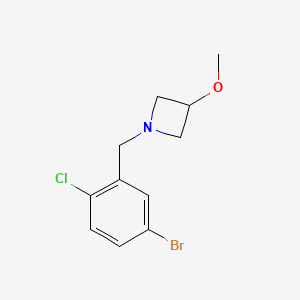 1-(5-Bromo-2-chlorobenzyl)-3-methoxyazetidine