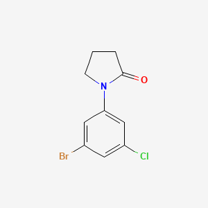 1-(3-Bromo-5-chlorophenyl)pyrrolidin-2-one