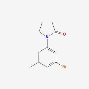 molecular formula C11H12BrNO B8160421 1-(3-Bromo-5-methylphenyl)pyrrolidin-2-one 