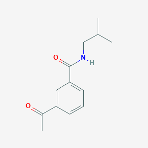 molecular formula C13H17NO2 B8160460 3-Acetyl-N-isobutylbenzamide 