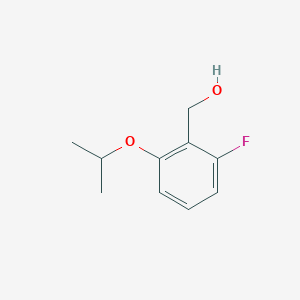 molecular formula C10H13FO2 B8160482 (2-Fluoro-6-isopropoxyphenyl)methanol 