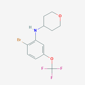 (2-Bromo-5-trifluoromethoxyphenyl)-(tetrahydropyran-4-yl)-amine