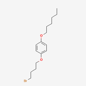 molecular formula C16H25BrO2 B8160608 1-(4-溴丁氧基)-4-(己氧基)苯 
