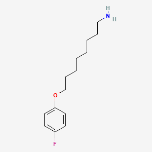 molecular formula C14H22FNO B8160627 8-(4-Fluorophenoxy)octan-1-amine 