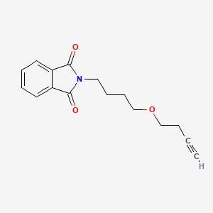 molecular formula C16H17NO3 B8160754 2-(4-But-3-ynoxybutyl)isoindoline-1,3-dione 
