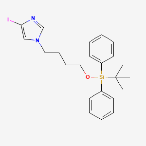 molecular formula C23H29IN2OSi B8160758 1-(4-((tert-Butyldiphenylsilyl)oxy)butyl)-4-iodo-1H-imidazole 