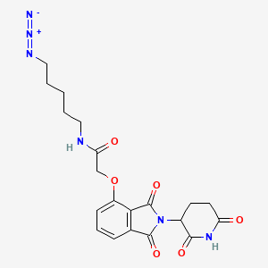 molecular formula C20H22N6O6 B8160769 N-(5-Azidopentyl)-2-((2-(2,6-dioxopiperidin-3-yl)-1,3-dioxoisoindolin-4-yl)oxy)acetamide 