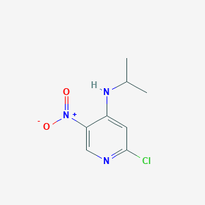 molecular formula C8H10ClN3O2 B8160790 2-Chloro-N-isopropyl-5-nitropyridin-4-amine 