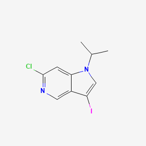 molecular formula C10H10ClIN2 B8160803 6-Chloro-3-iodo-1-isopropyl-1H-pyrrolo[3,2-c]pyridine 