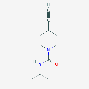 molecular formula C11H18N2O B8160902 4-Ethynyl-N-isopropylpiperidine-1-carboxamide 