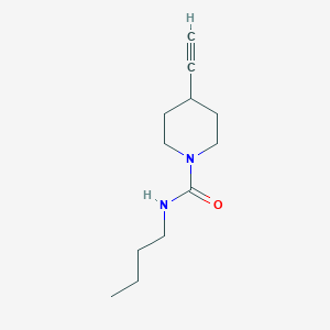 molecular formula C12H20N2O B8160910 N-Butyl-4-ethynylpiperidine-1-carboxamide 